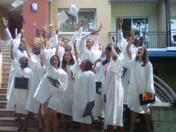 students graduation at the karibe hotel