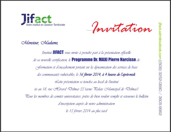 Jifact (Jorg Institut de Formation en Administration des Collectivites Territoriales)