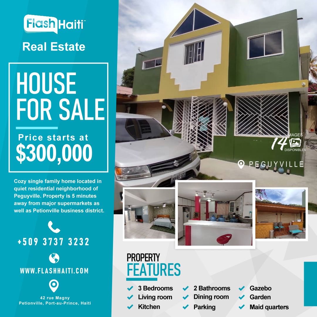 Cozy House for Sale in Peguyville, Pétion-Ville