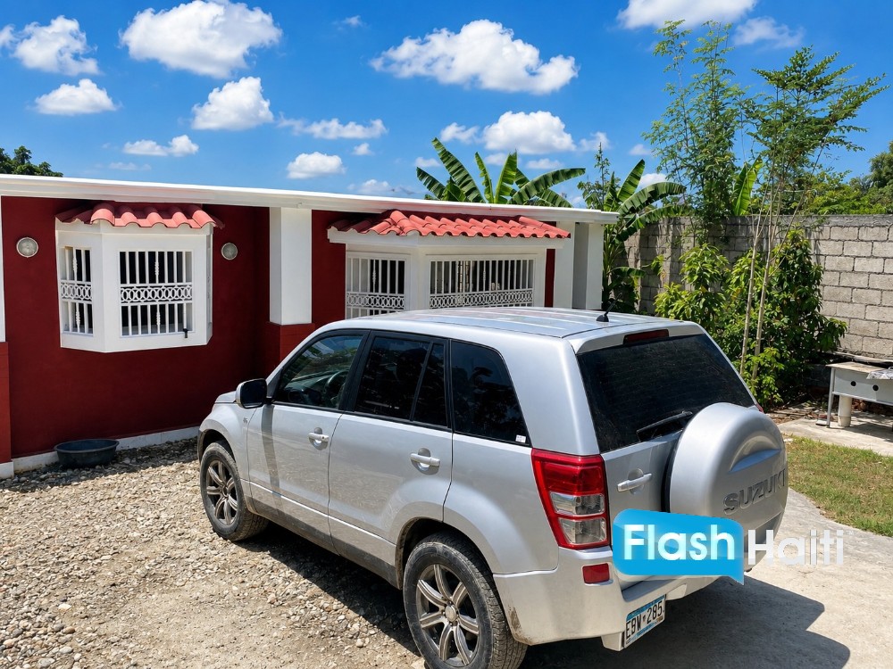 Maison à Louer à Hinche – 4 Chambres avec Énergie Solaire