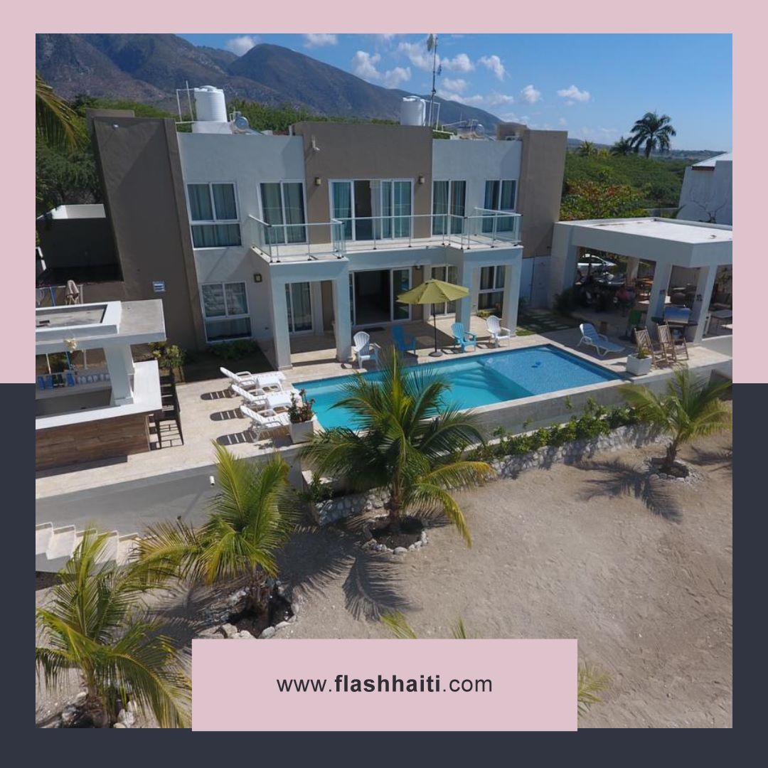 Villa de Luxe en Bord de Mer en Haïti – 7 Chambres, Piscine Infinity & Énergie Solaire