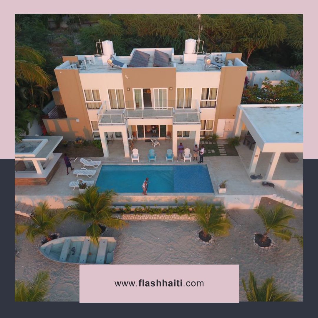 Villa de Luxe en Bord de Mer en Haïti – 7 Chambres, Piscine Infinity & Énergie Solaire